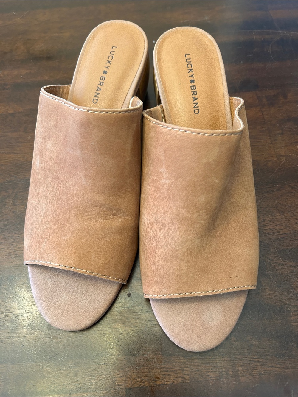 Lucky Brand Ladies Peep Toe Heeled Sandal Size 9.5 NWOT